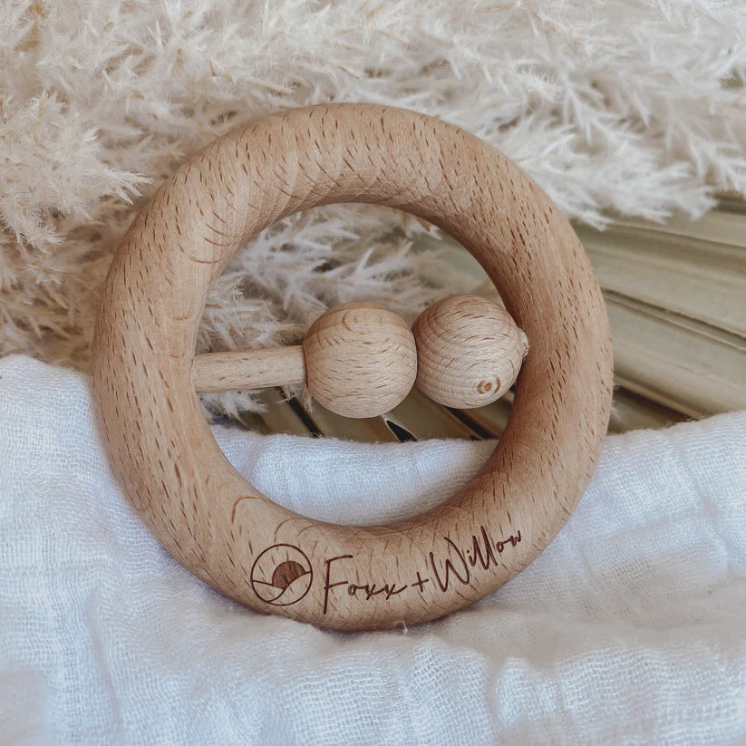 Wooden Teether Toy | Purely Rattle