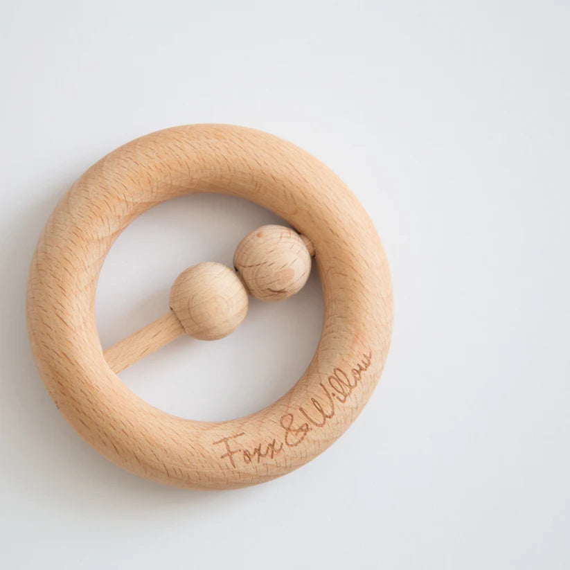 Wooden Teether Toy | Purely Rattle