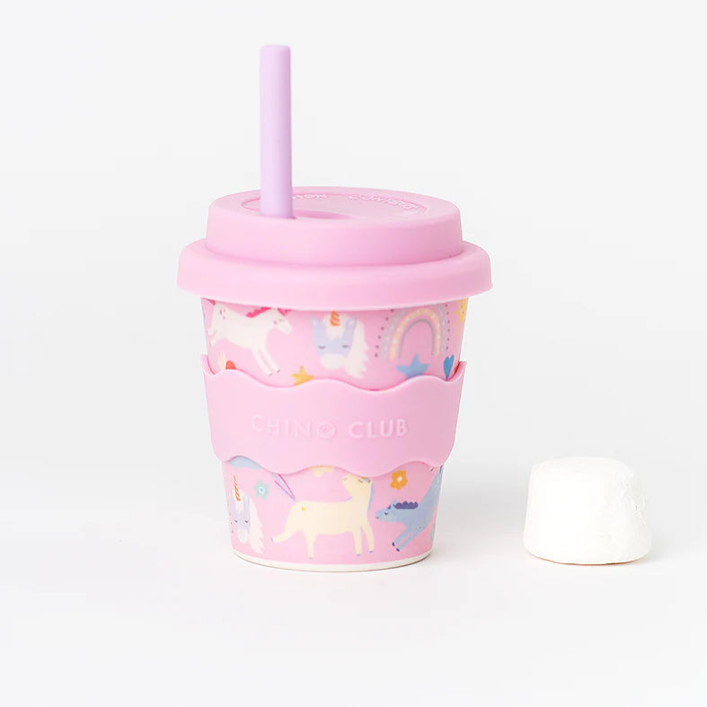 Pink Unicorn Babychino Cup 4oz