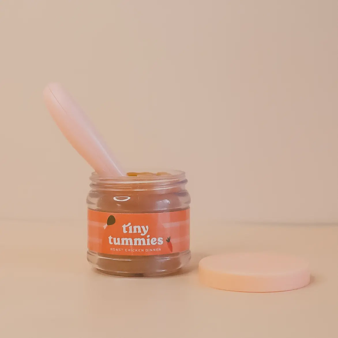 tiny tummies roast chicken dinner food jar and spoon set