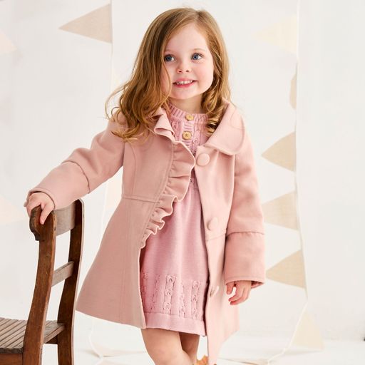 Pink Frill Overcoat