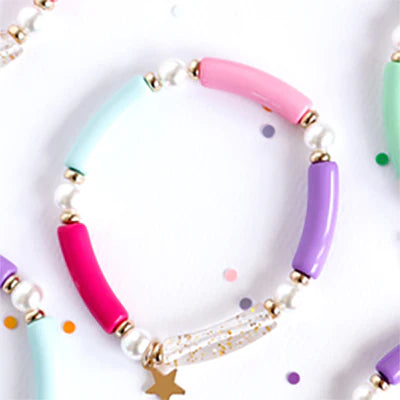 Love, Glitter & Magic Elastic Bracelet